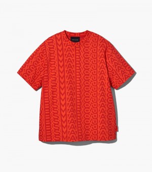 Camiseta Marc Jacobs The Monogram Big T-Shirt Mujer Naranjas Rojos | TP2-3494