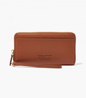 Carteras Marc Jacobs The Cuero Continental Wallet Mujer Chocolate | BV4-3569