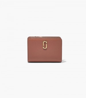 Carteras Marc Jacobs The J Marc Mini Compact Wallet Mujer Chocolate | XW3-0618