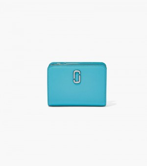 Carteras Marc Jacobs The J Marc Mini Compact Wallet Mujer Turquesa | OZ0-6845