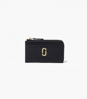 Carteras Marc Jacobs The J Marc Top Zip Multi Wallet Mujer Negros | OJ4-6988