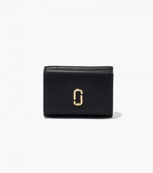 Carteras Marc Jacobs The J Marc Trifold Wallet Mujer Negros | ON0-1895