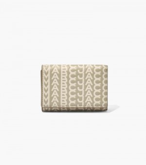 Carteras Marc Jacobs The Monogram Medium Trifold Wallet Mujer Kaki | MC6-6814