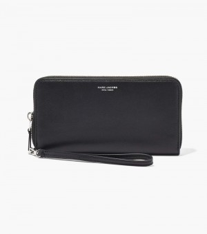 Carteras Marc Jacobs The Slim 84 Continental Wristlet Wallet Mujer Negros | GD8-5142
