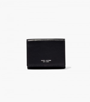 Carteras Marc Jacobs The Slim 84 Medium Trifold Wallet Mujer Negros | WT1-2139