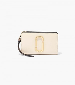 Carteras Marc Jacobs The Snapshot Compact Wallet Mujer Blancos Multicolor | ZV4-6654