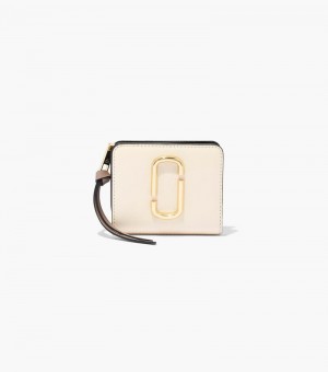 Carteras Marc Jacobs The Snapshot Mini Compact Wallet Mujer Blancos Multicolor | DV8-4957