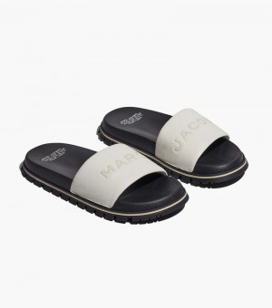 Chanclas Marc Jacobs The Chanclas Mujer Blancos Blancos | KG9-2742