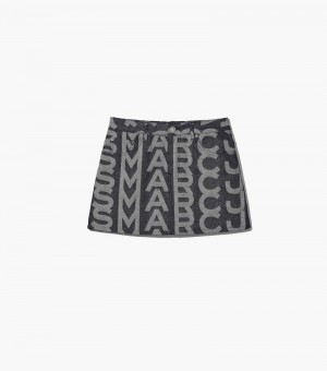 Falda Marc Jacobs The Monogram Denim Mini Skirt Mujer Azules | DC5-8648