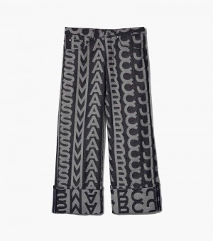 Jeans Marc Jacobs The Monogram Oversized Jeans Mujer Azules | FD3-5046