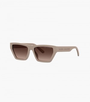 Lentes De Sol Marc Jacobs Cat Eye Sunglasses Mujer Beige | SW2-3064