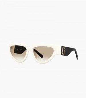 Lentes De Sol Marc Jacobs J Marc Cat Eye Sunglasses Mujer Blancos Negros | GD6-7049