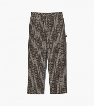 Pantalon Marc Jacobs Monogram Painters Pants Mujer Beige Multicolor | GX0-4888
