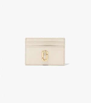 Porta Tarjetas Marc Jacobs The J Marc Card Case Mujer Blancos | HW6-0290