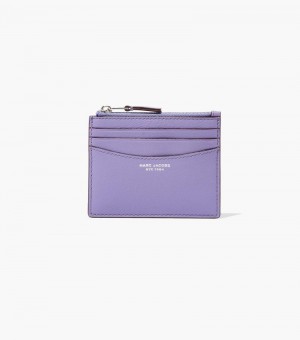 Porta Tarjetas Marc Jacobs The Slim 84 Zip Card Case Mujer Morados | YR9-1531