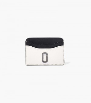 Porta Tarjetas Marc Jacobs The Snapshot Card Case Mujer Negros Blancos | ZW7-5800