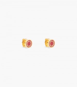 Studs Marc Jacobs The Medallion Studs Mujer Rojos Dorados | NB9-7014