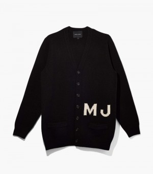 Suéteres Marc Jacobs The Big Cardigan Mujer Negros | MW5-1086