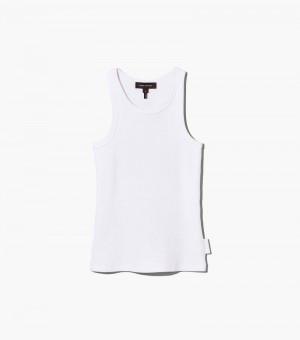 Tank Top Marc Jacobs The Icon Rib Tank Mujer Blancos | DI7-9113