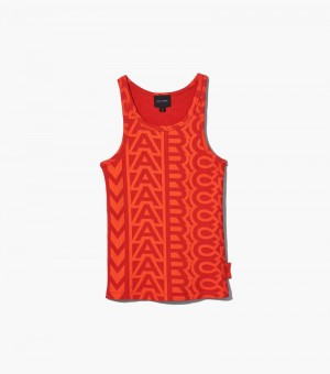 Tank Top Marc Jacobs The Monogram Rib Tank Mujer Naranjas Rojos | GF0-8243