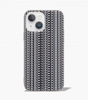 Tech Marc Jacobs The Monogram iPhone Case 14 Max Mujer Negros Blancos | LQ0-8039