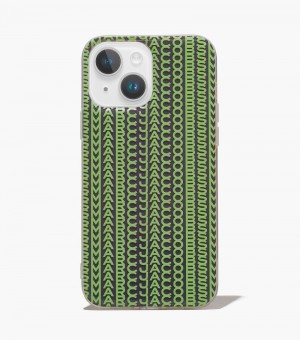 Tech Marc Jacobs The Monogram iPhone Case 14 Max Mujer Grises Verdes | EV9-0684