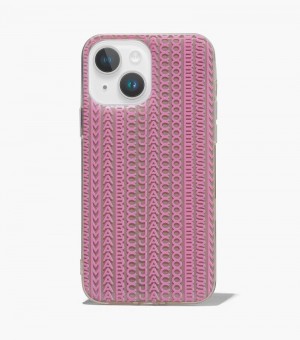 Tech Marc Jacobs The Monogram iPhone Case 14 Max Mujer Grises Marrom Rosas | QM9-6922
