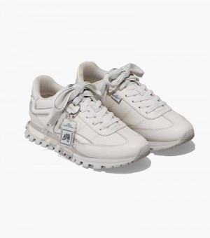 Tenis Marc Jacobs The Cuero Jogger Mujer Blancos | IB2-0141