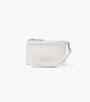 Wristlet Marc Jacobs The Cuero Top Zip Wristlet Mujer Blancos | YN8-8945