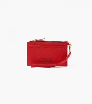 Wristlet Marc Jacobs The Cuero Top Zip Wristlet Mujer Rojos | HS1-0065