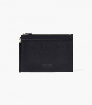 Wristlet Marc Jacobs The Large Cuero Wristlet Mujer Negros | OP6-9135