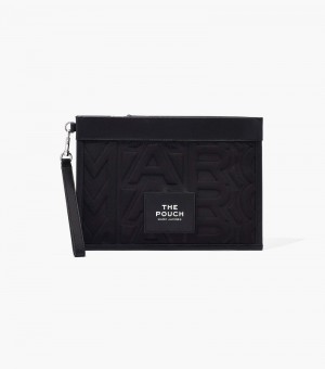 Wristlet Marc Jacobs The Monogram Neoprene Large Wristlet Mujer Negros | JC0-4355