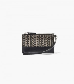 Wristlet Marc Jacobs The Monogram Top Zip Wristlet Mujer Beige Multicolor | WA8-1190