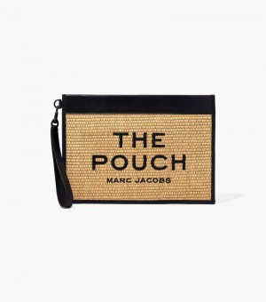 Wristlet Marc Jacobs The Woven Large Wristlet Mujer Beige | HX4-3628